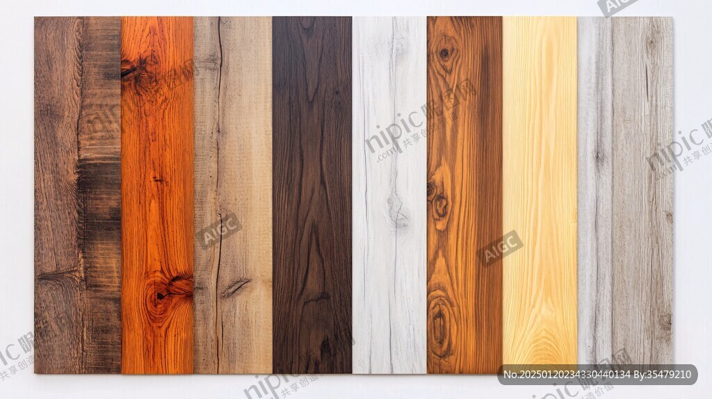 多种颜色木板木材