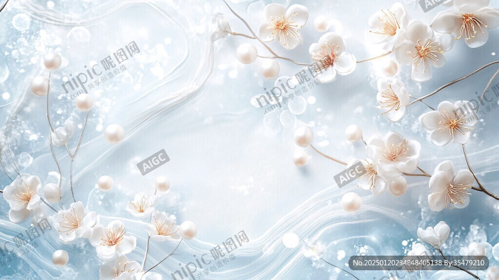 梅花轻奢背景墙
