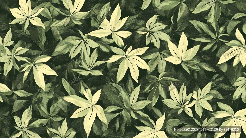 绿色植物背景图案