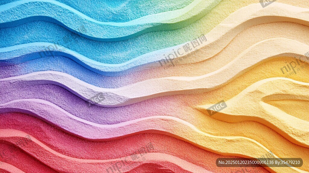 3d抽象连续凹凸肌理