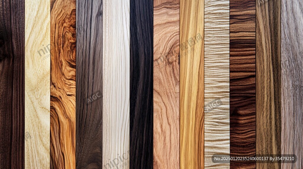 多种颜色木板木材