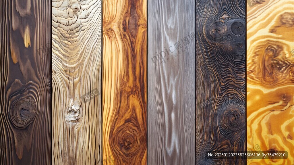 多种颜色木板木材