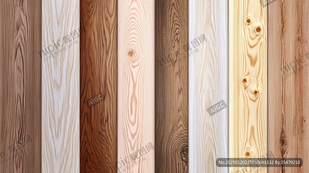 多种颜色木板木材