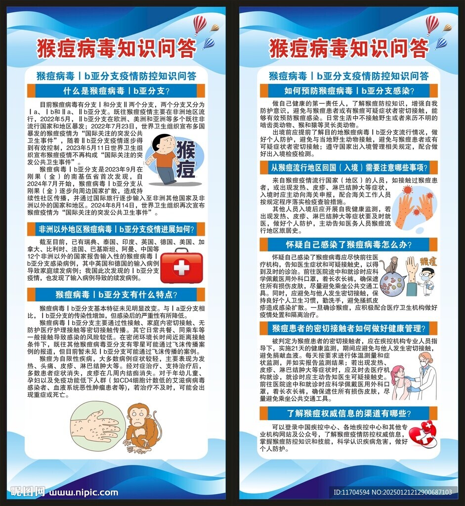 猴痘知识问答展架