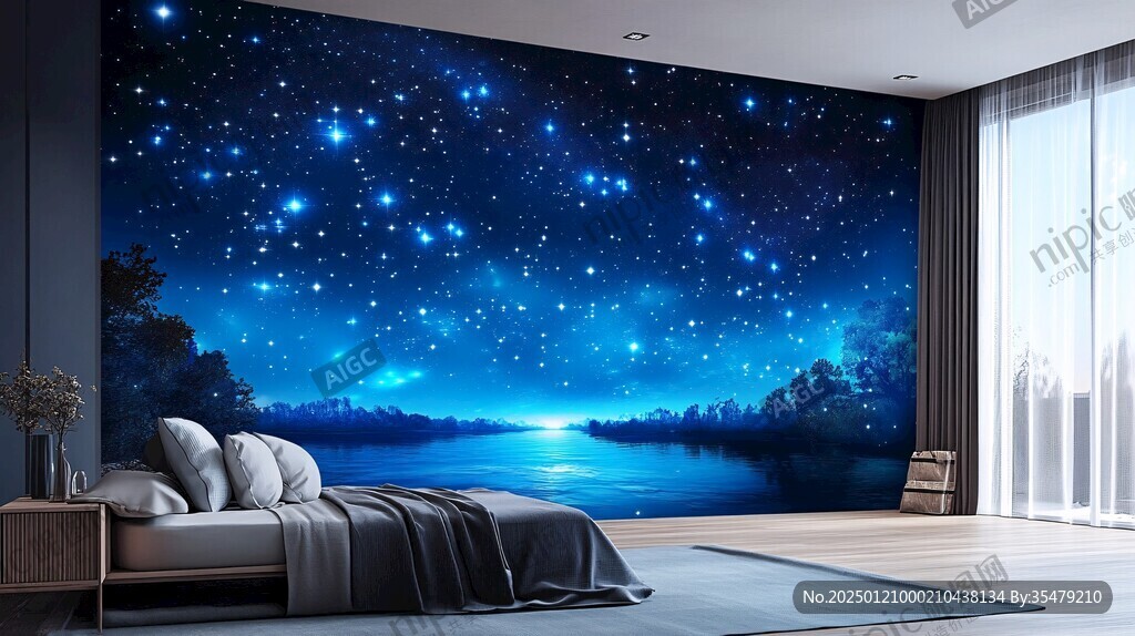 星星背景墙