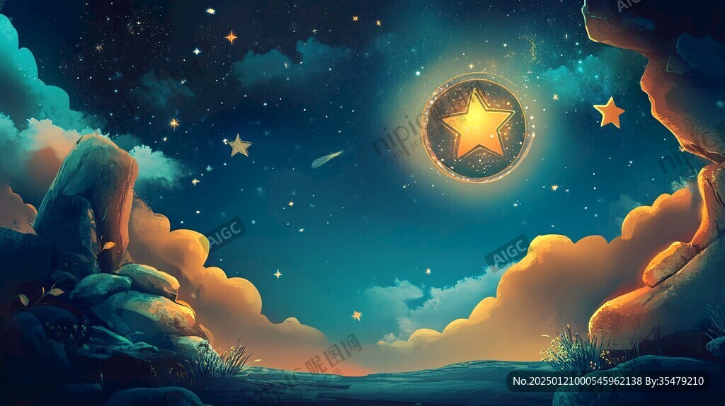 星月河幻想插画