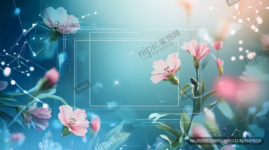 科技感花