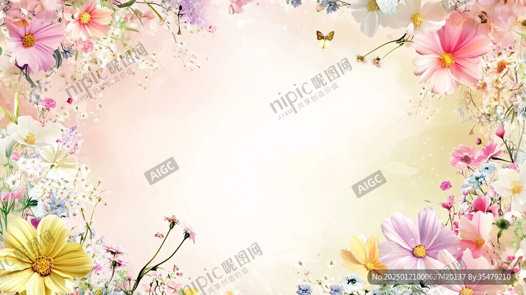 炫彩花朵壁纸