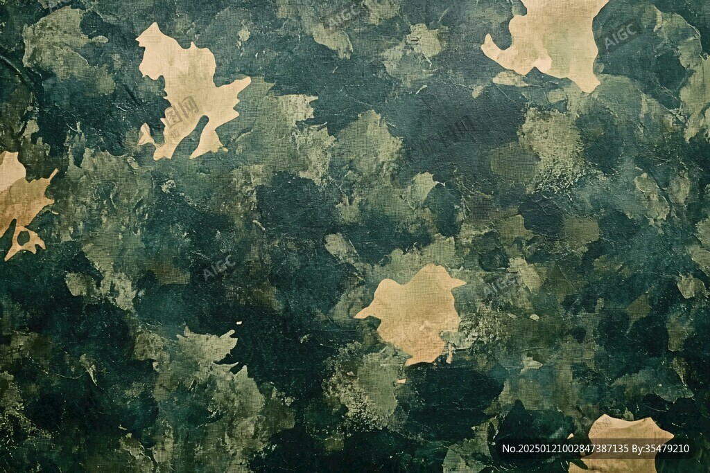 高清印花肌理油画扎染