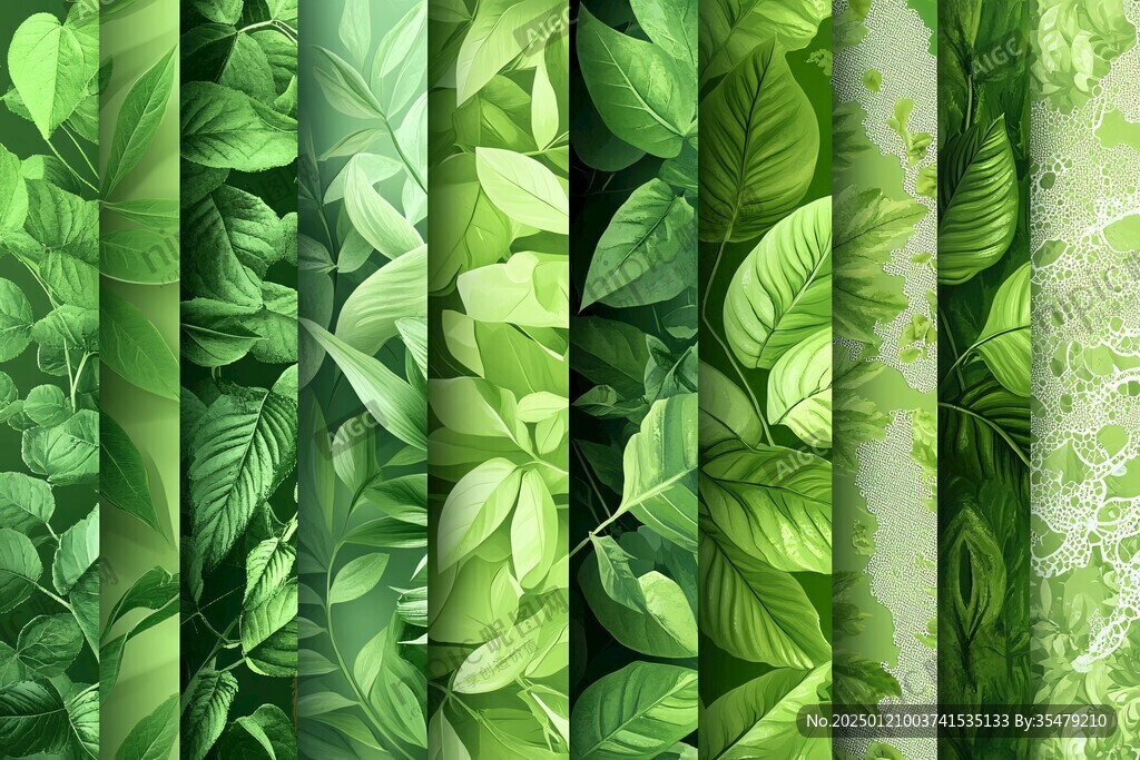 绿叶绿植背景素材