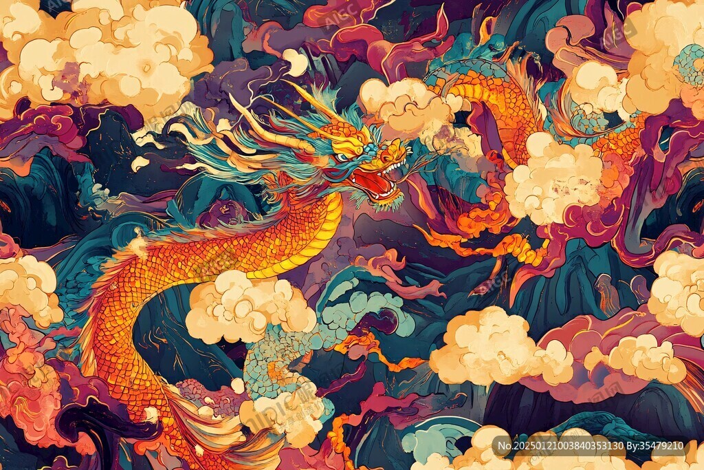 龙年系列包装插画