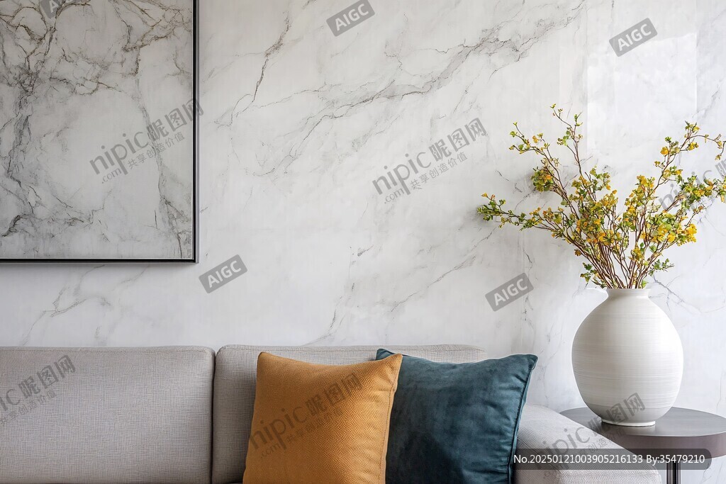 极简金箔石根线条对拼