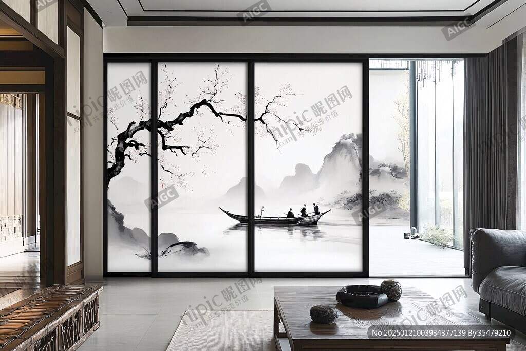 推拉门画
