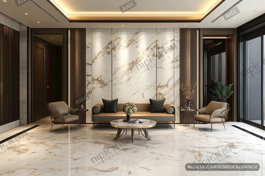 岩板客厅场景素材