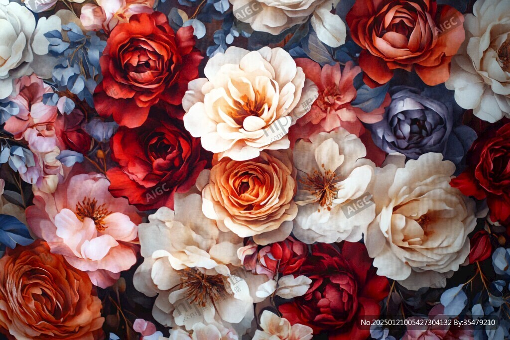 3d立体花壁纸