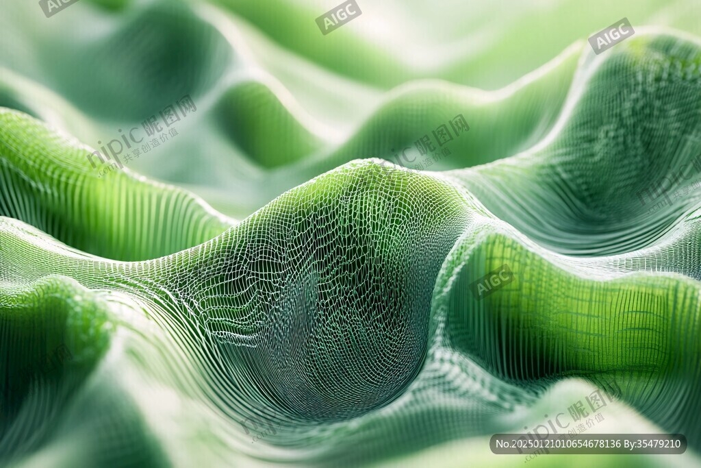绿色炫酷3d背景