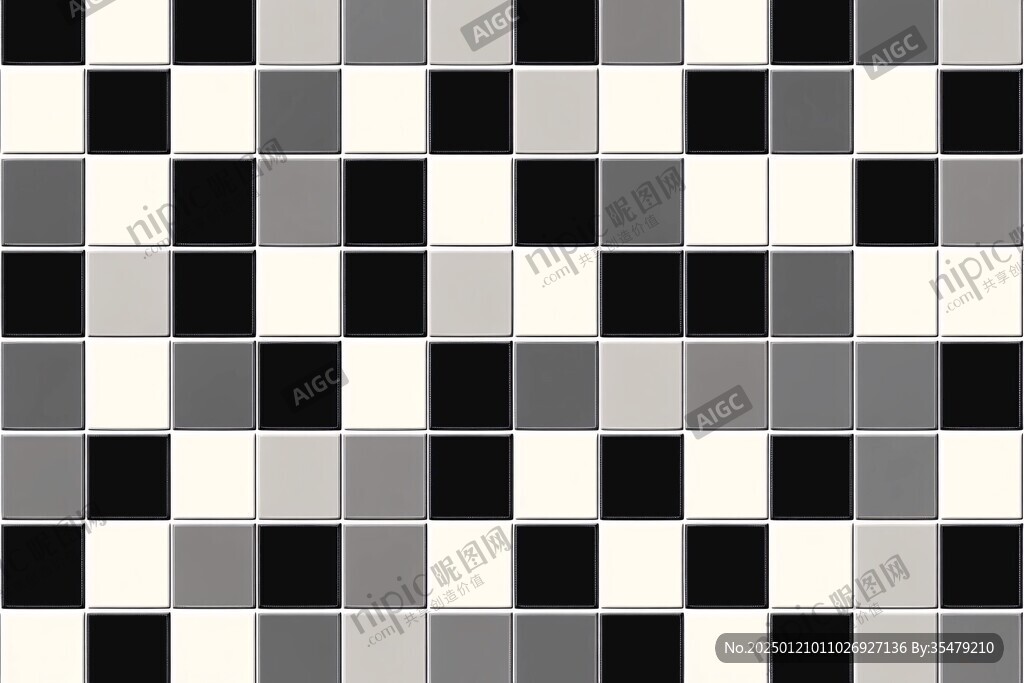 黑白棋盘格地板