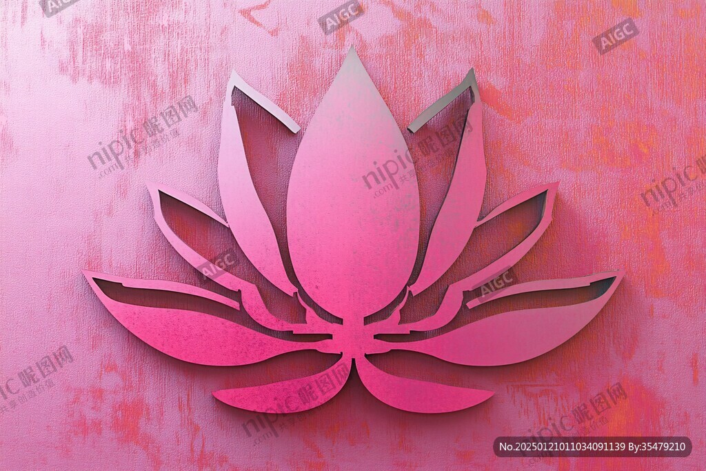 3d莲花logo