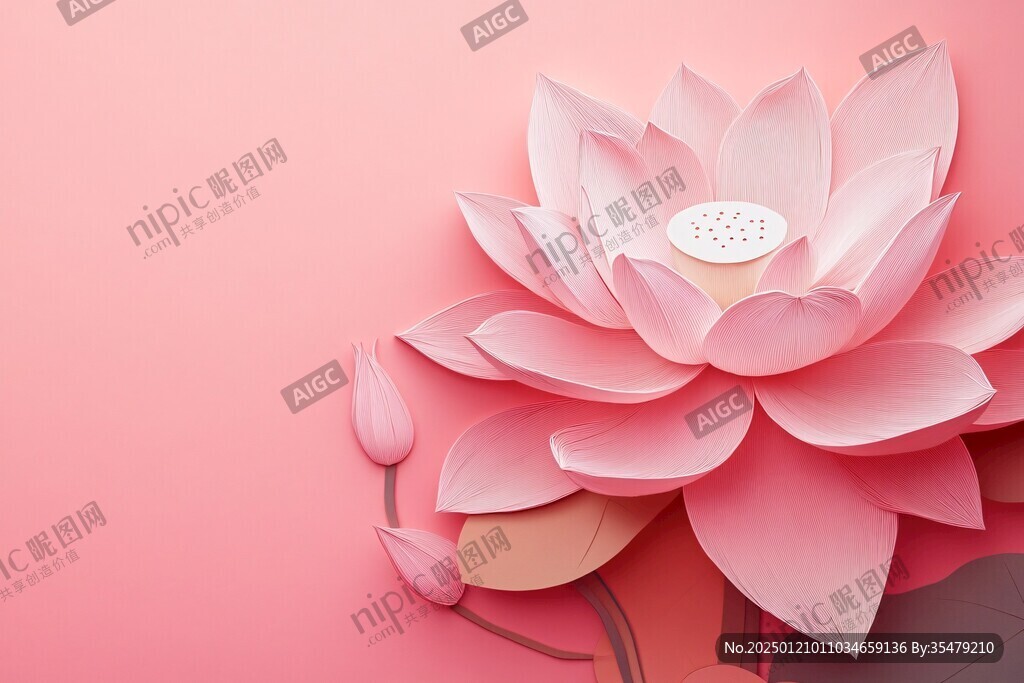 3d荷花背景