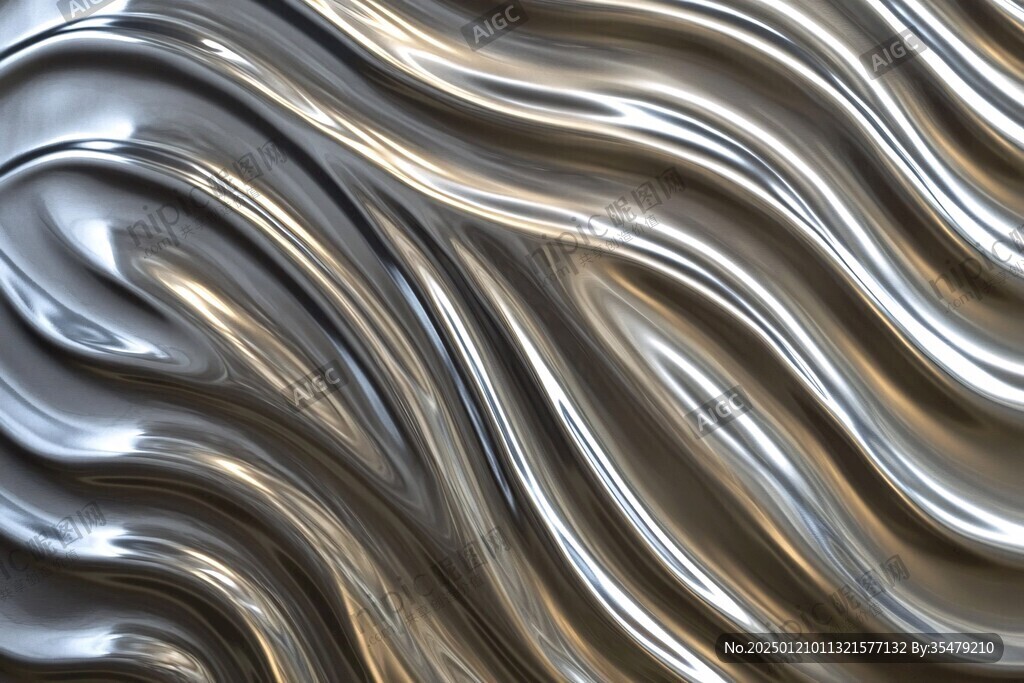 金色抽象流体纹理背景