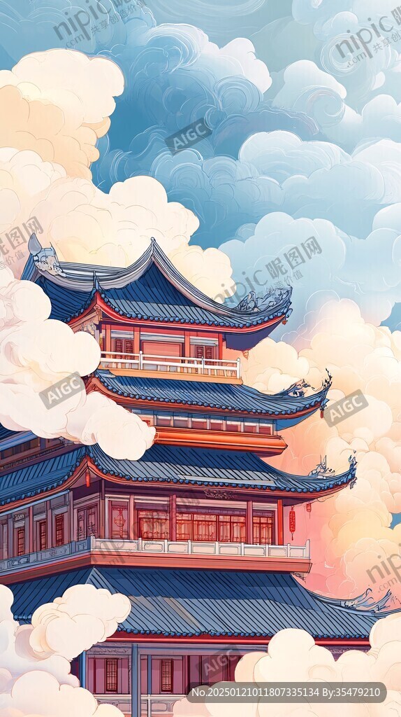 崇安阁插画