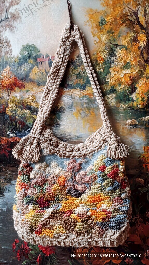钩织挽袋