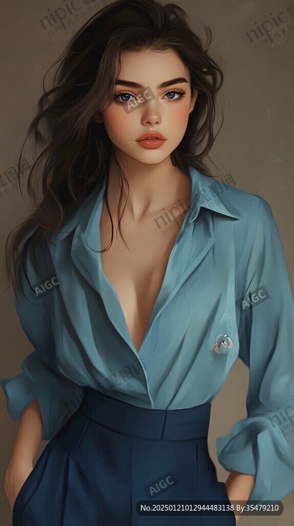 写实人物插画