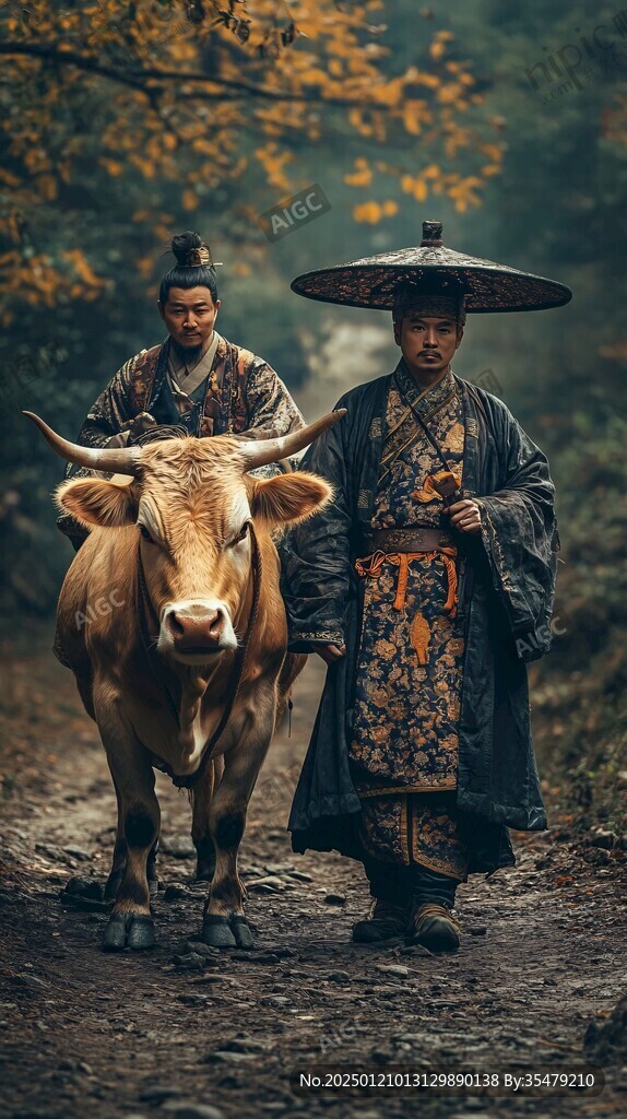 骑牛道童