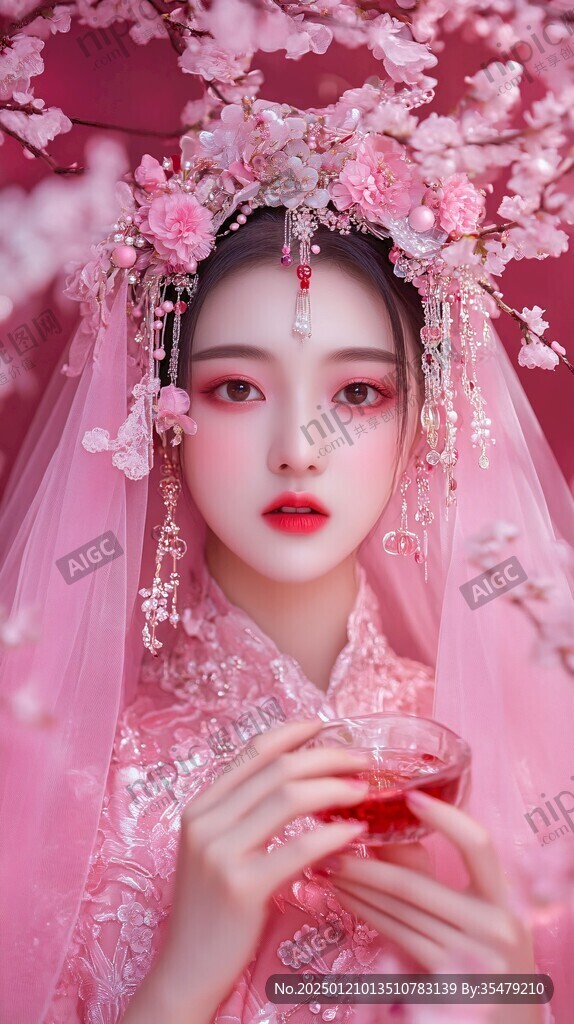 古风嫁衣美女