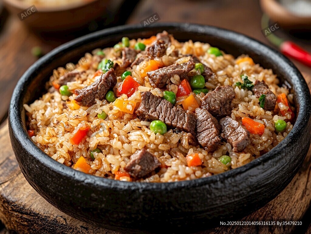 石锅牛肉炒饭