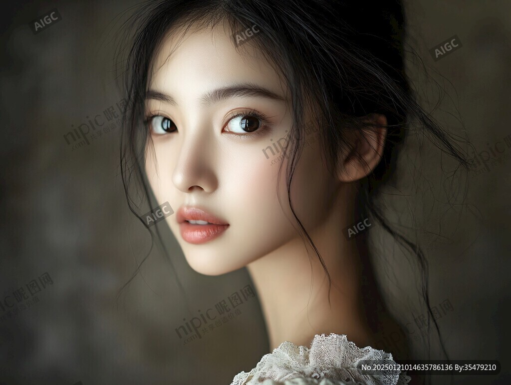 深邃眼神美女