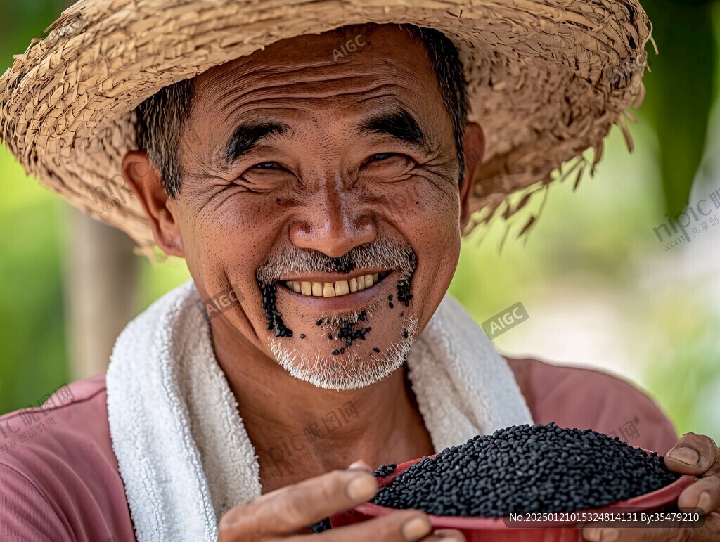 丰收笑脸