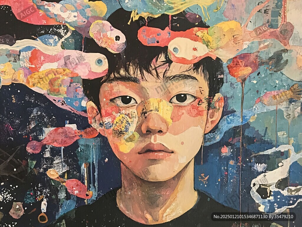 肌理风格插画