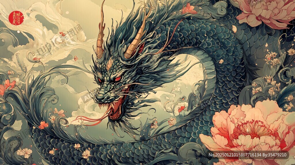 龙年系列包装插画