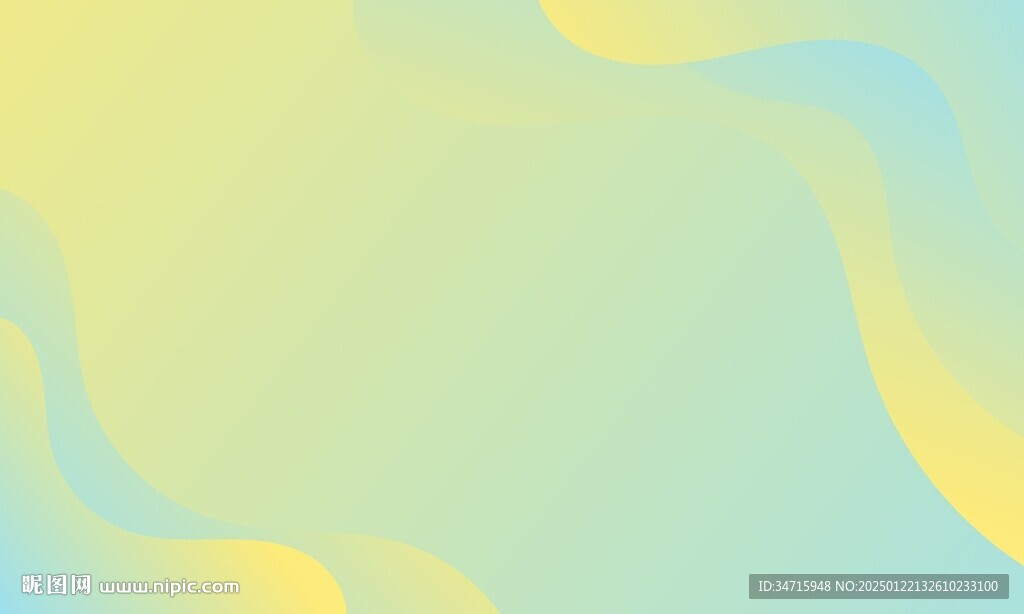 黄蓝渐变抽象波浪矢量背景