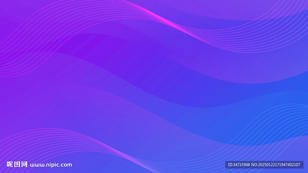 紫色渐变抽象波浪矢量背景