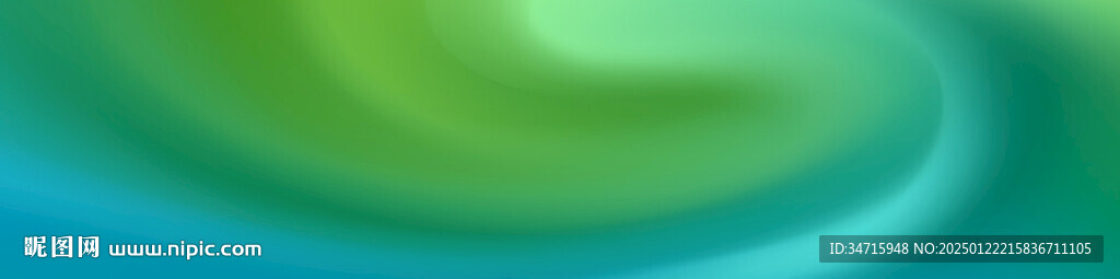绿色渐变模糊波浪矢量背景