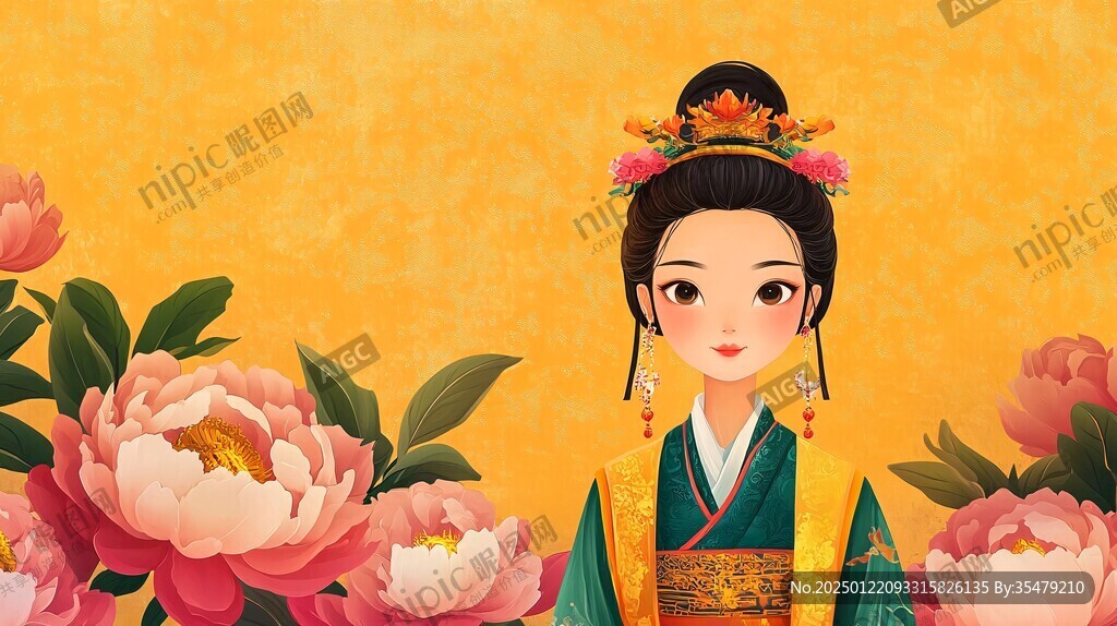 贵妃插画