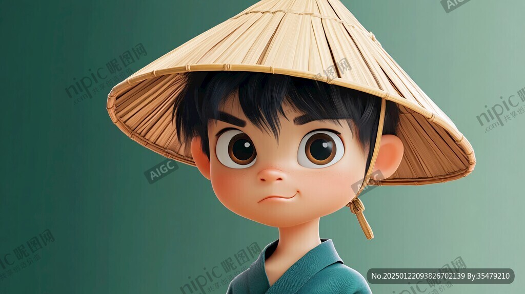 q版毛南族男孩