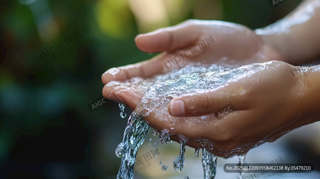手撩水