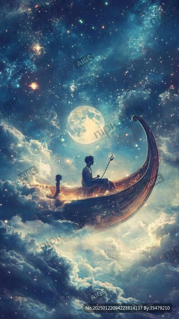星月河幻想插画