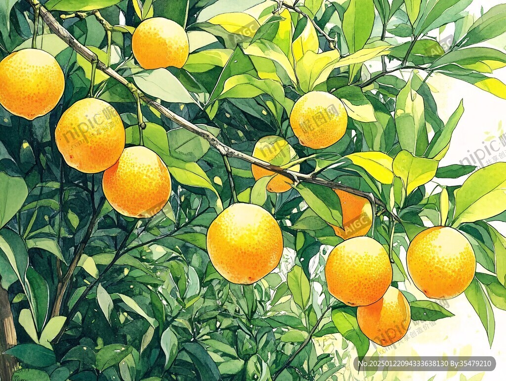 砂糖橘插画