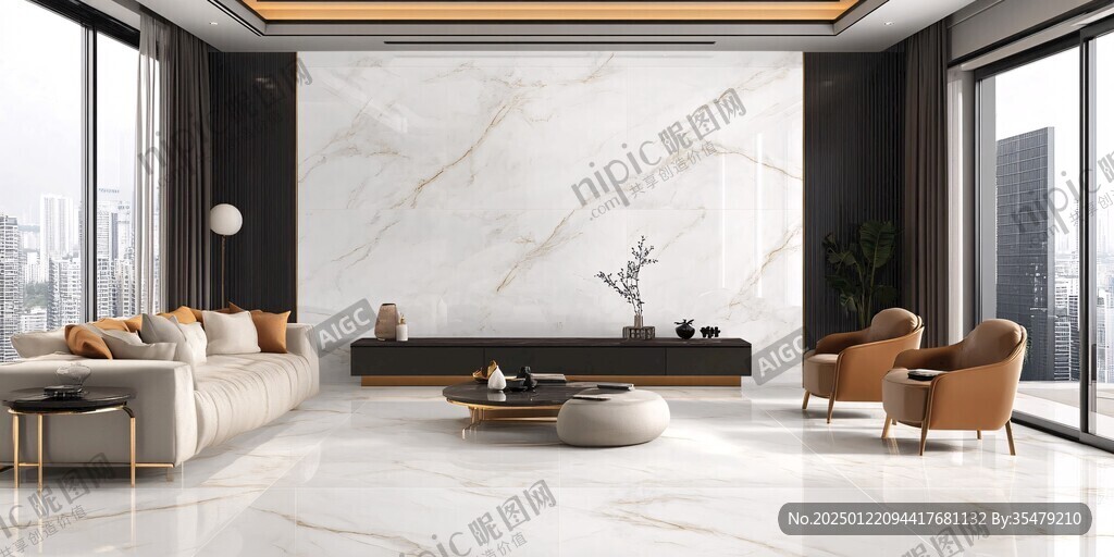 岩板客厅场景素材