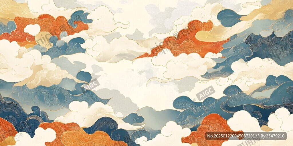 云纹插画