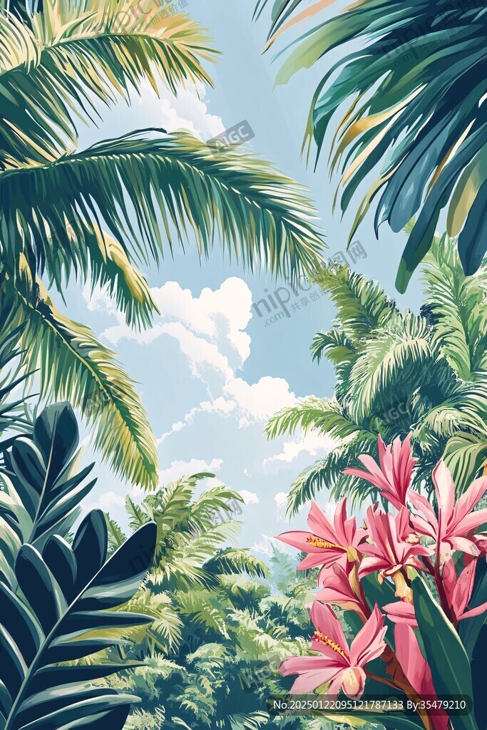 热带雨林插画