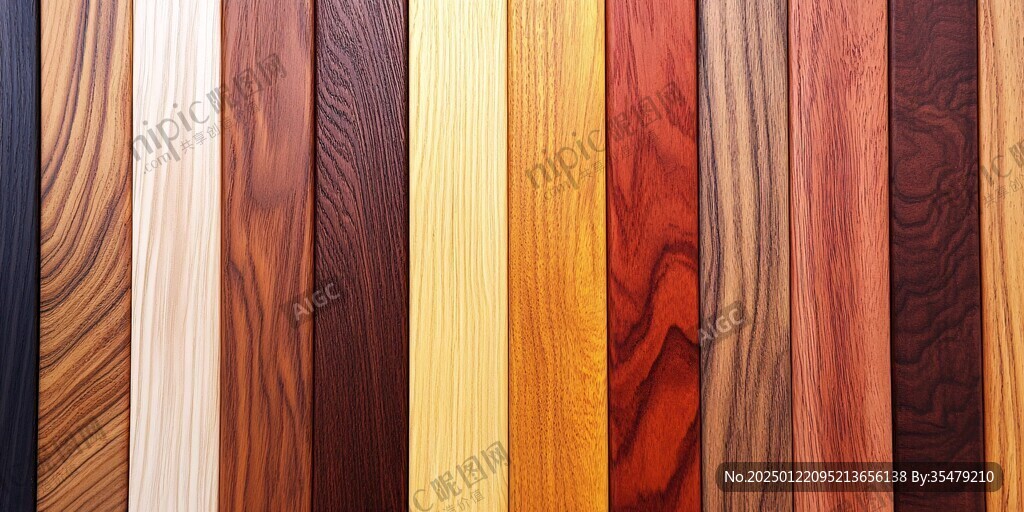 多种颜色木板木材
