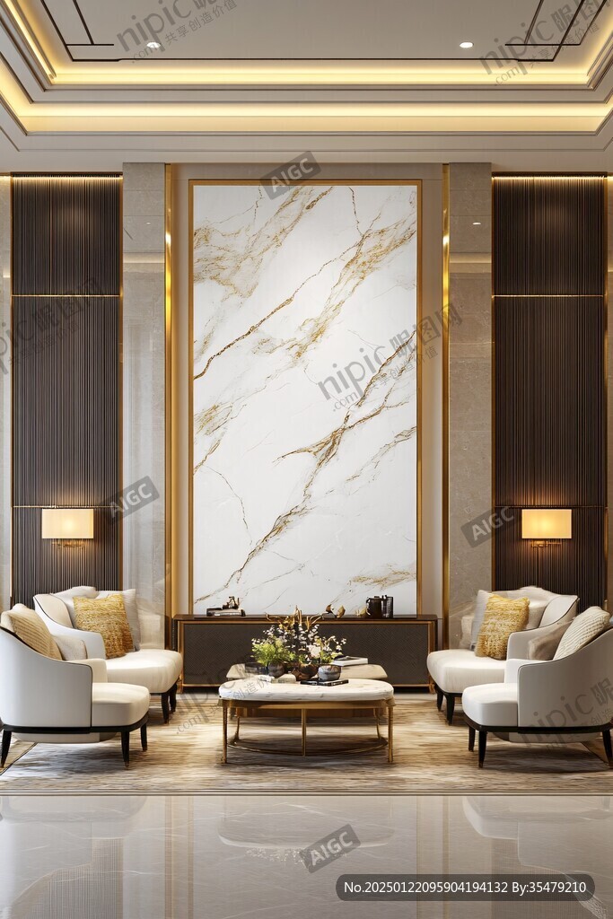 岩板客厅场景素材