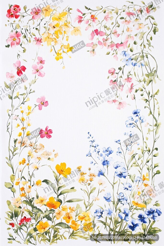 欧美手绘花纸