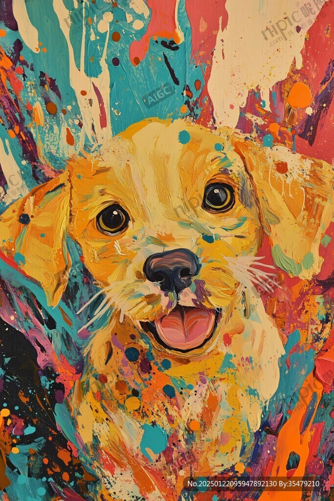 狗狗潮流插画