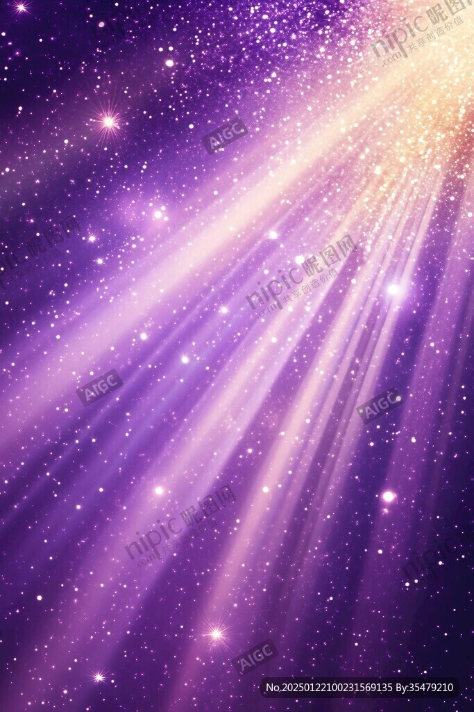紫色唯美星光